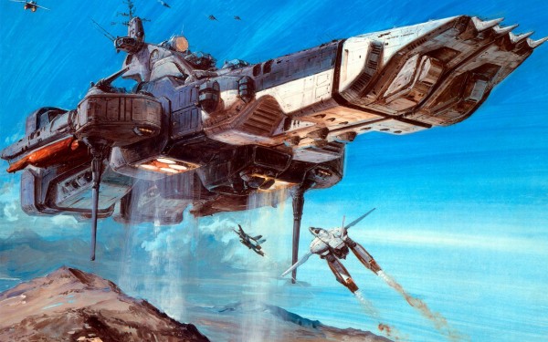 One of Yoshiyuki Takani's better known Macross illustrations.