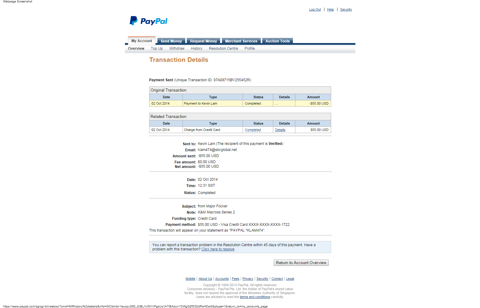 Transaction Details   PayPal