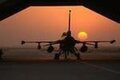 F-16 at Balad AB, sunset