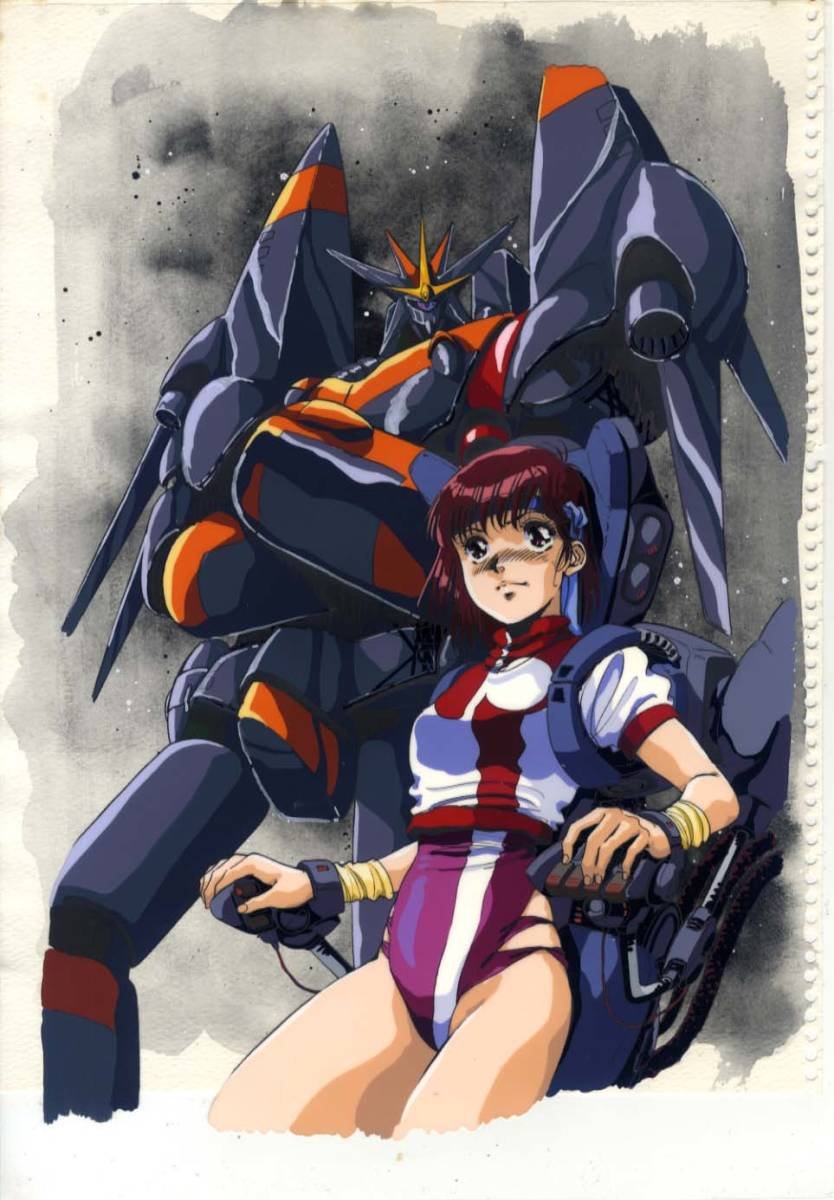 Gunbuster & Noriko Hanken Cel Artwork by Haruhiko Mikimoto Auction ...