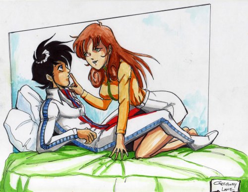 Robotech Rick Hunter & Lisa Hayes Commission by Greg Lane 1.jpg