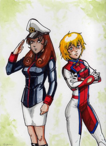 Robotech Lisa Hayes & Dana Sterling Commission by Greg Lane.jpg