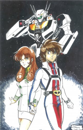 Robotech Rick Hunter & Lisa Hayes Commission by Greg Lane.jpg